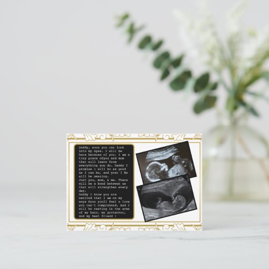 パパをBumpからDaddyに昇格笑わされる: 父の 紹介カード (スタンド正面)