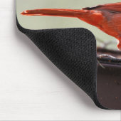 パパアンドベビー（鳥）ショウジョウコウカンチョウ1 マウスパッド (コーナー)