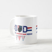 パパア実在メリカの英雄 コーヒーマグカップ (正面左)