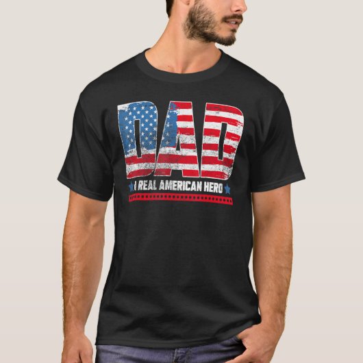 パパア実在メリカの英雄 Tシャツ (正面)
