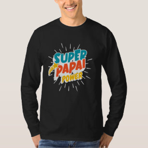 パパイパワすごいーポルトガルダディおもしろいーヒーローファス Tシャツ