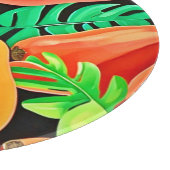 パパイヤと離れパッズフレッシュパターン カッティングボード (角)