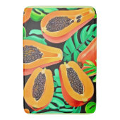 パパイヤと離れパッズフレッシュパターン バスマット (正面縦)