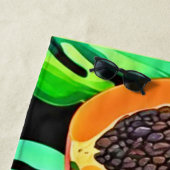 パパイヤと離れパッズフレッシュパターン ビーチタオル (インサイチュ)