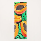 パパイヤと離れパッズフレッシュパターン ヨガマット (正面)