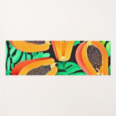 パパイヤと離れパッズフレッシュパターン ヨガマット (正面(横))