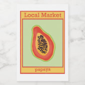 パパイヤのシール フードラベル (シングルラベル)