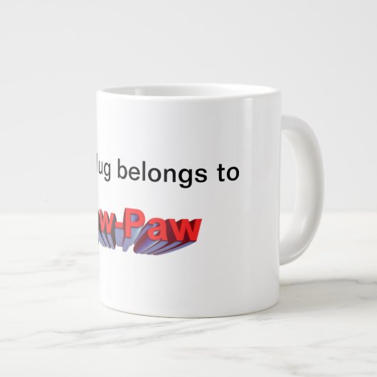 パパイヤのマグ ジャンボコーヒーマグカップ (正面右)