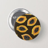 パパイヤの薄切り 缶バッジ (正面&裏面)