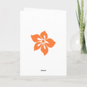 パパイヤの「アロハネツ」グリーティングカード カード (裏面)