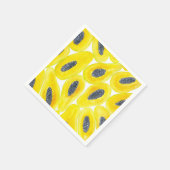 パパイヤは水色を切る スタンダードカクテルナプキン (角)