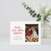 パパイヤもう一度やってみよう日付を変更 案内ポストカード (スタンド正面)