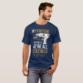 パパイヤもダメなら全てダメだ 面白い友達 Tシャツ (正面フル)