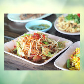 パパイヤサラダイサーンフードタイ料理レストラン ウィンドウサイン (シート3)