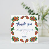 パパイヤスイートフルーツフレッシュサマーサンキューカード 招待状 (スタンド正面)