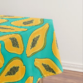 パパイヤスライスターコイズ テーブルクロス (インサイチュ)