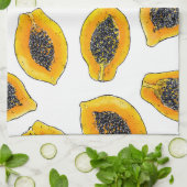 パパイヤスライス キッチンタオル (折り畳み)