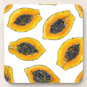 パパイヤスライス コースター (正面)