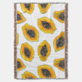 パパイヤスライス スローブランケット (正面縦)