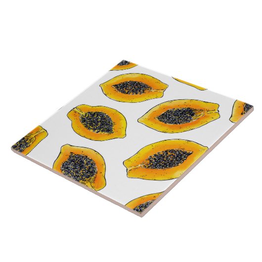 パパイヤスライス タイル (側面)