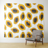 パパイヤスライス タペストリー (インサイチュ(横))