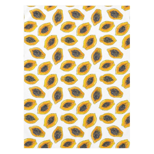 パパイヤスライス テーブルクロス (正面)