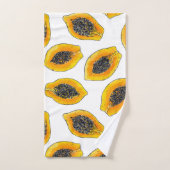 パパイヤスライス バスタオルセット (ハンドタオル)