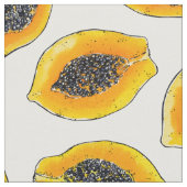 パパイヤスライス ファブリック (クローズアップ)