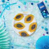 パパイヤスライス ペーパープレート (パーティー)