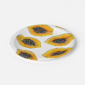 パパイヤスライス ペーパープレート (アングル)