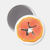 パパイヤスライス マグネット (正面/裏面)