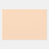 パパイヤネクタールグローピーチシェード3トーン ラッピングペーパーシート (正面)