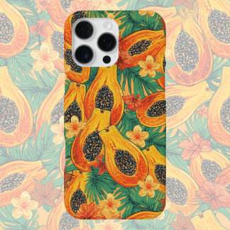 パパイヤパラダイス | トロピカル・ウォーターカラー・フルーツ iPhone 16 PRO MAXケース