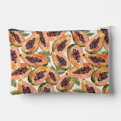 パパイヤフルーツウォーターカラーモノグラム アクセサリーポーチ (裏面)