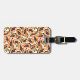 パパイヤフルーツウォーターカラー ラゲッジタグ