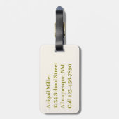 パパイヤフルーツウォーターカラー ラゲッジタグ (裏面縦)