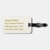 パパイヤフルーツウォーターカラー ラゲッジタグ (裏面横)