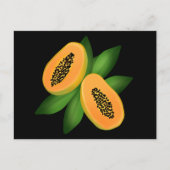 パパイヤフルーツラッピング紙 ポストカード (正面)