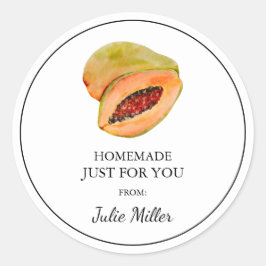 パパイヤラベルのためだけの手作り ラウンドシール