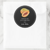 パパイヤラベルのためだけの手作り ラウンドシール (バッグ)