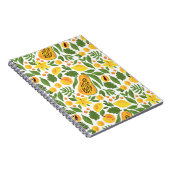 パパイヤレモンピーチマンゴーフルーツエキゾチックな継ぎ目 ノートブック (右側)