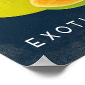 パパイヤヴィンテージフルーツラベルポスター ポスター (角)