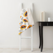 パパイヤ果実:抽象芸術水彩模様。 シェルパブランケット (インサイチュ)