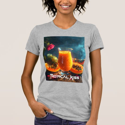 パパイヤ - トロピカルキス Tシャツ (正面)