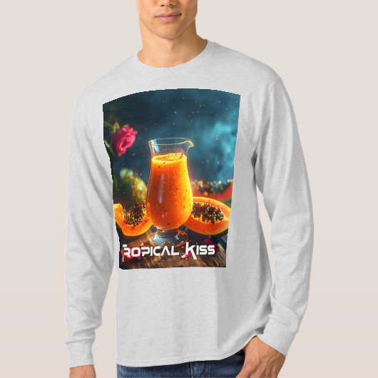 パパイヤ - トロピカルキス Tシャツ (正面)