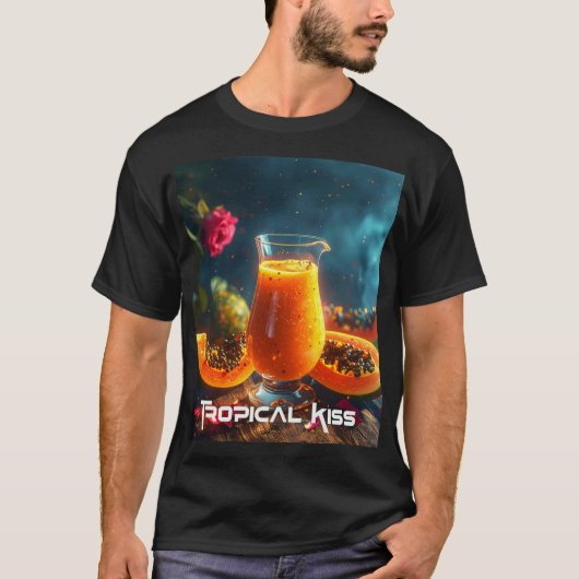 パパイヤ - トロピカルキス Tシャツ (正面)