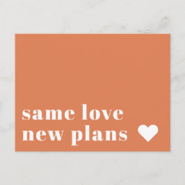 パパイヤ |モダンの結婚延期のお知らせ ポストカード