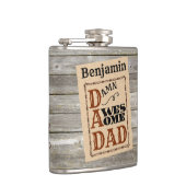 パパウェスタン素晴らしをテーマにした名前をカスタムする フラスク (右)