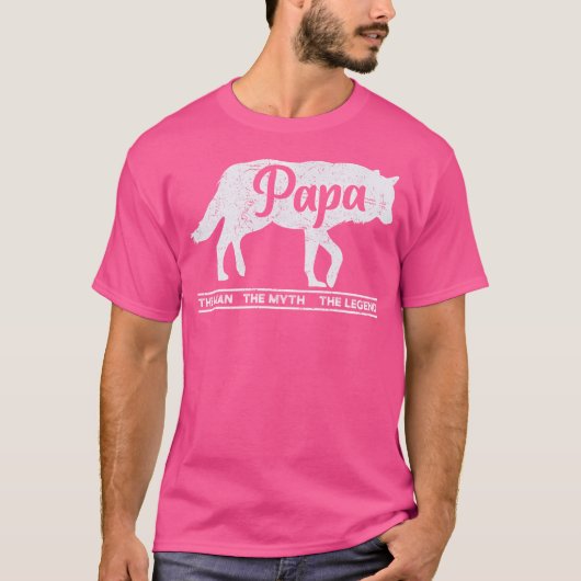 パパウルフ男の神話の伝説 Tシャツ (正面)