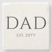 パパエストニューモダンダディがパパに昇格 ストーンコースター (正面)